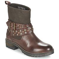 pepe jeans helen womens mid boots in brown