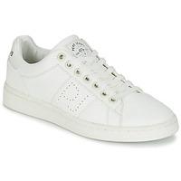 pepe jeans new club monocrome womens shoes trainers in white