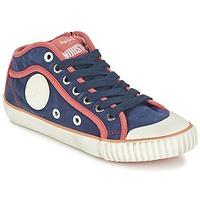 pepe jeans industry womens shoes high top trainers in blue