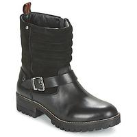 pepe jeans helen womens mid boots in black