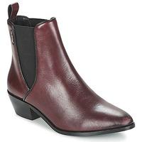 pepe jeans dina womens low ankle boots in red