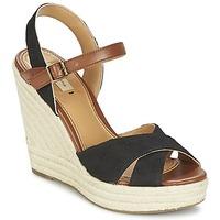 pepe jeans walker romantic womens sandals in black