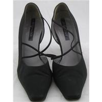 Peter Kaiser, size 3.5 black satin effect court shoes