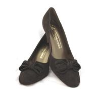 Peter Kaiser Size 5.5 Brown Suede Bow Shoes Peter Kaiser - Size: 5.5 - Brown - Heeled shoes