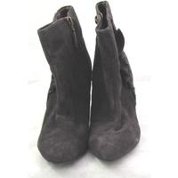 Per Una, size 5 dark burgundy suede ankle boots