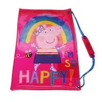 peppa pig pvc swim bag gym tote 42 cm pink
