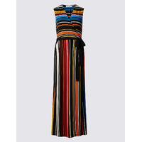 Per Una Striped Tie Detail Maxi Dress