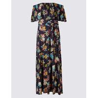 Per Una Floral Print Bardot Maxi Dress