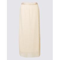 Per Una Pleated A-Line Midi Skirt