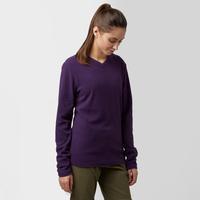 peter storm womens grasmere v neck fleece purple purple