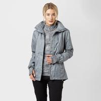 peter storm womens glide marl waterproof jacket grey grey