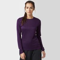 peter storm womens long sleeve thermal crew baselayer top purple purpl ...