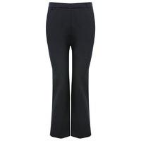 petite ladies classic black bootcut leg stretch formal trousers navy