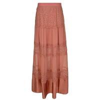 PERSEVERANCE LONDON Lace Panel Maxi Skirt