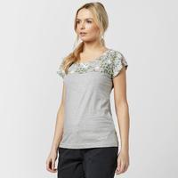 peter storm womens flowery t shirt grey grey