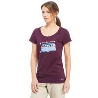 peter storm womens home is where you park it t shirt purple purple