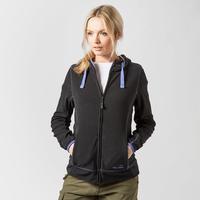 peter storm womens full zip hooded microfleece black black