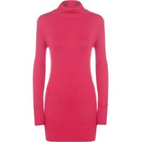 Pearl Long Sleeved Polo Top - Cerise