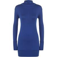 Pearl Long Sleeved Polo Top - Electric Blue