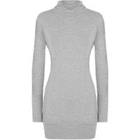 pearl long sleeved polo top light grey