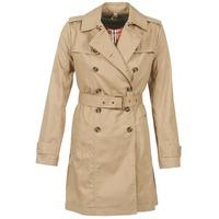 pepe jeans numa womens trench coat in beige