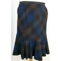 Per Una - Size 12 - Blue/Brown - Knee length skirt