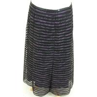 Per Una size 16 black & purple skirt