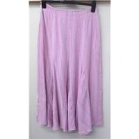 Per Una - Size: 10 - Pink - Linen Long skirt