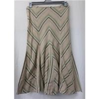 Per Una - Size: 12 - Beige - Linen Long skirt