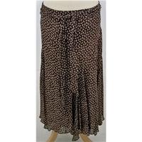 Per Una, size 10, brown & cream paisley skirt