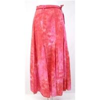 per una size 8r fuchsia mix long skirt