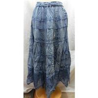 petals blue skirt petals size one size plus blue long skirt