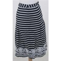 Per Una, size 18 navy & white striped skirt