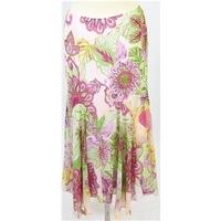 Per Una Multi-coloured Floral Summer Skirt Size 8r