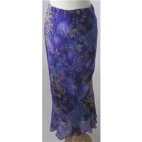 Penny Plain, size 14 purple mix patterned skirt