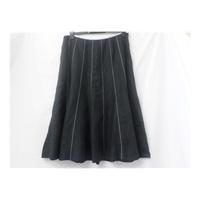 Per Una - Size: 16 - Black - Linen - Calf length skirt