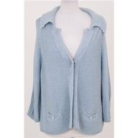 Per Una, size L, pale blue knitted cardigan