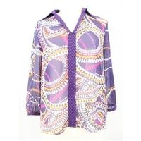 Per Una - Size: 12 - Purple - Sheer shirt