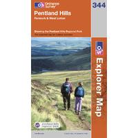 pentland hills os explorer map sheet number 344