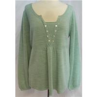 Per Una size 14 mint green long sleeved jumper