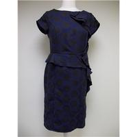 Per Una Blue/Grey Short Sleeved Dress Per Una - Blue - Knee length dress