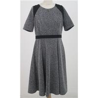 Per Una, size 14 black and white knee length dress