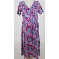 penny plain size 10 pink patterned dress