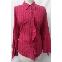 Per Una - Size: 16 - Red - Long sleeved shirt