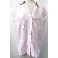 Per Una - Size: 16 - Pink - Short sleeved shirt