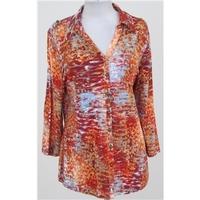 per una size 16 orange mix blouse