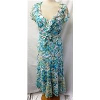 Per Una - Size: 12 - Teal with mesh overlay - Summer dress