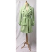 Per Una Size 14 Soft Green Coat M&S Marks & Spencer - Size: 14 - Green - Smart jacket / coat
