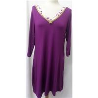 Per Una - Size: 12 - Purple - Knee length dress