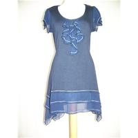 Per Una - Size: 10 - Blue - Knee length dress